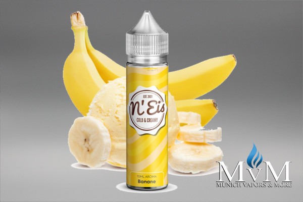 E-Zigarette, eLiquid, Fill Up,N'Eis,Banane, Aroma, 10 ml