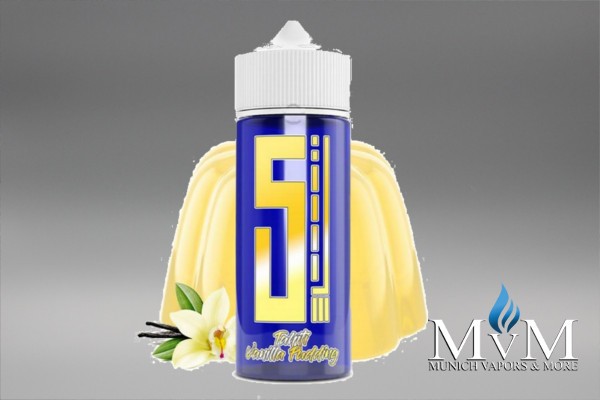 E-Zigarette, eLiquid, Fill Up, Long Fill ,5 Elements, Tahiti Vanille Pudding, Aroma, 10 ml