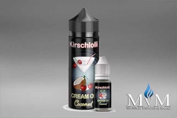 E-Zigarette, eLiquid, Fill Up, Short Fill ,Kirschlolli, Cream of Coconut, Aroma, 10 ml
