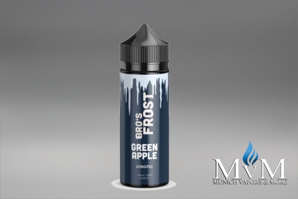 E-Zigarette, eLiquid, Fill Up,Bro's Frost, Green Apple, Aroma, 10 ml