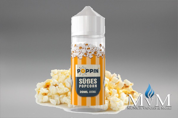 E-Zigarette, eLiquid, FillUp, Poppin, Süßes Popcorn, Aroma, 30 ml für 120 ml